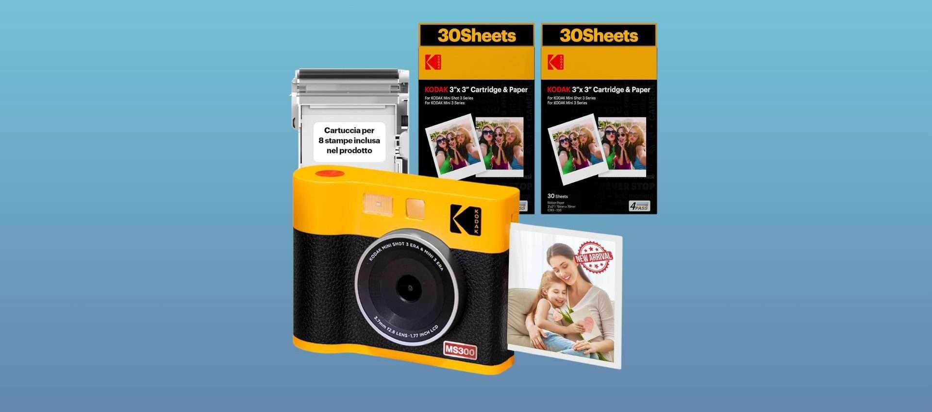 Kodak Mini Shot 3 con ricariche in offerta a soli 139€ (Amazon) Kodak Mini Shot 3 con ricariche in offerta a soli 139€ (Amazon)