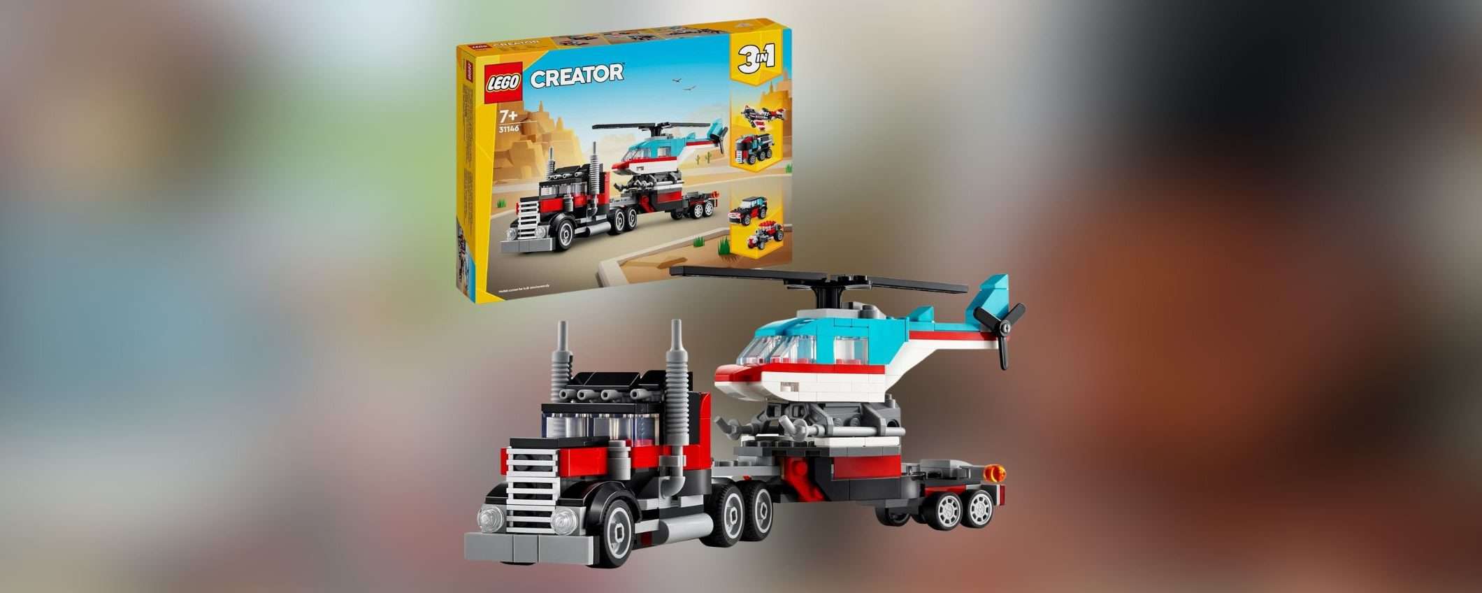 LEGO Creator 3-in-1 Autocarro con Elicottero in offerta a PREZZO STRACCIATO LEGO Creator 3-in-1 Autocarro con Elicottero in offerta a PREZZO STRACCIATO