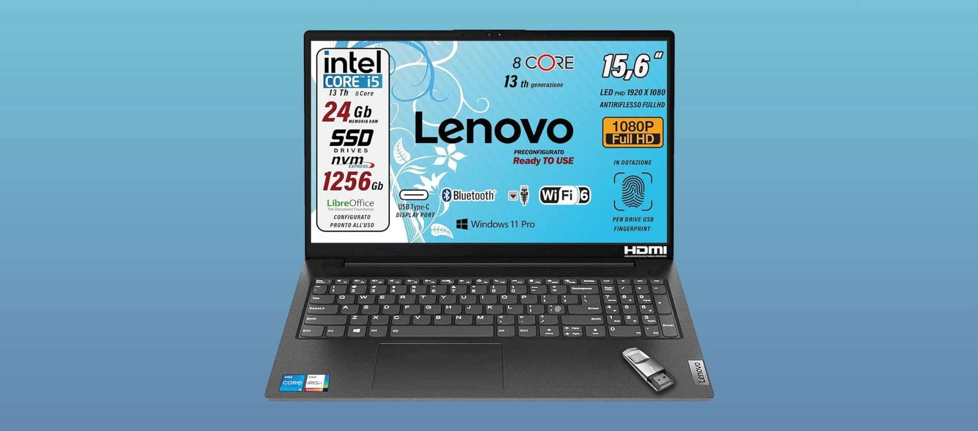 Lenovo notebook con Intel i5 e 24 GB di RAM: solo 582€ su Amazon, anche a rate Lenovo notebook con Intel i5 e 24 GB di RAM: solo 582€ su Amazon, anche a rate