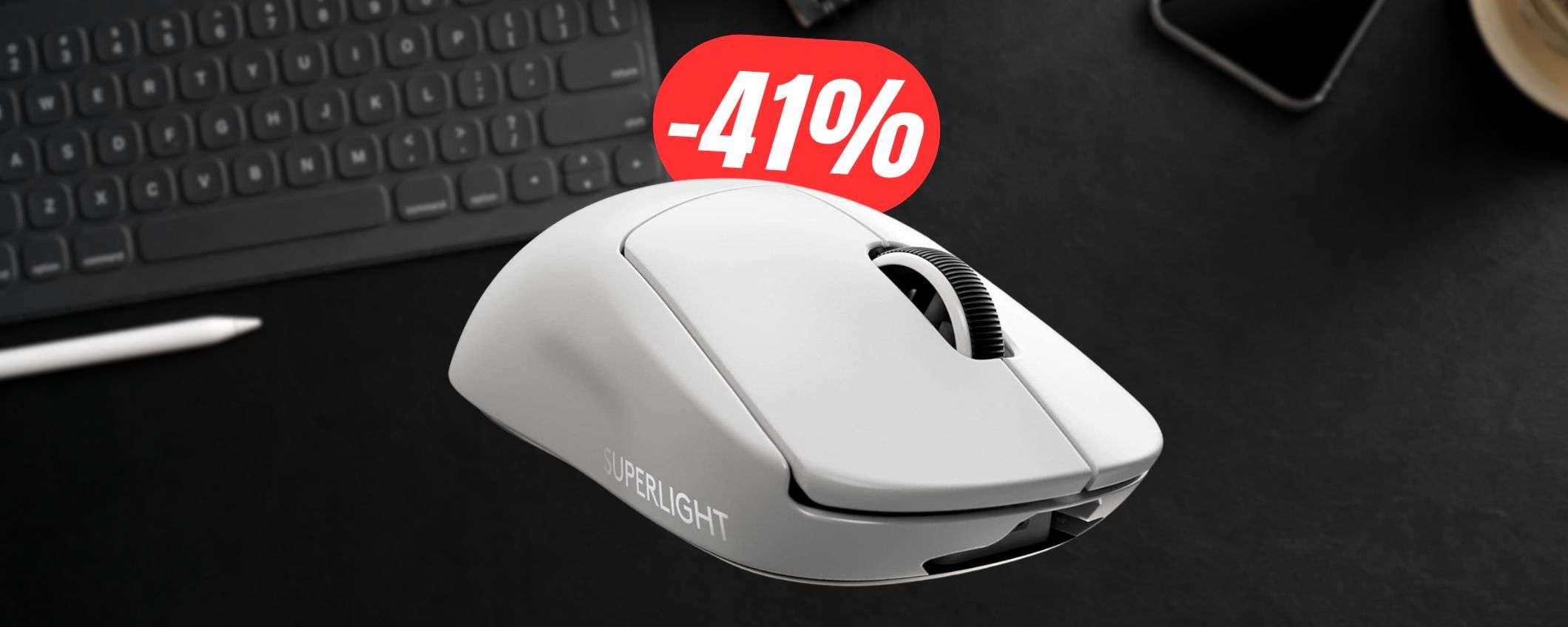 Risparmia 68€ su Logitech G PRO X SUPERLIGHT (uno dei migliori mouse wireless!)