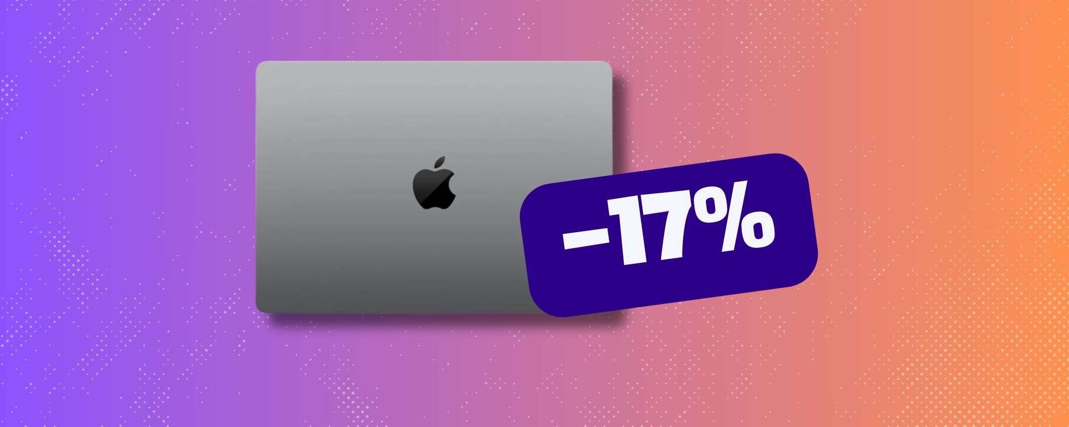 MacBook Pro con chip M3: il meglio del meglio in sconto del 17% MacBook Pro con chip M3: il meglio del meglio in sconto del 17%