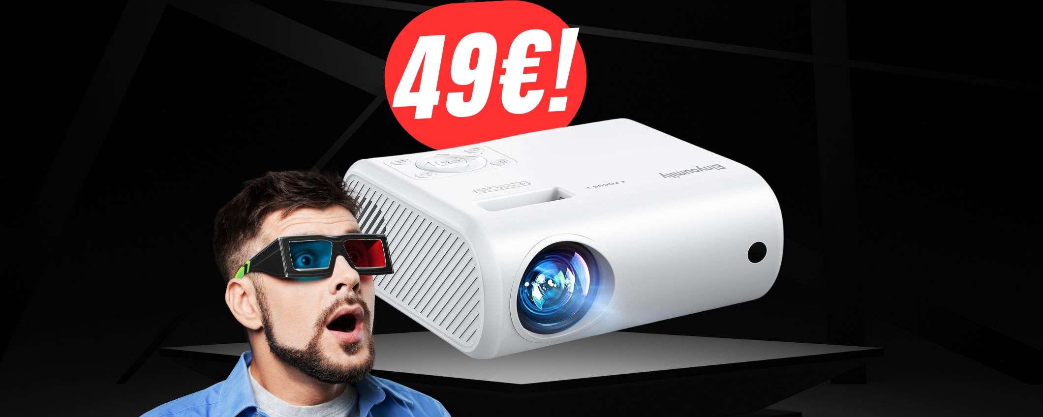 Videoproiettore 4K ad appena 49€ grazie allo SCONTO+COUPON! Videoproiettore 4K ad appena 49€ grazie allo SCONTO+COUPON!