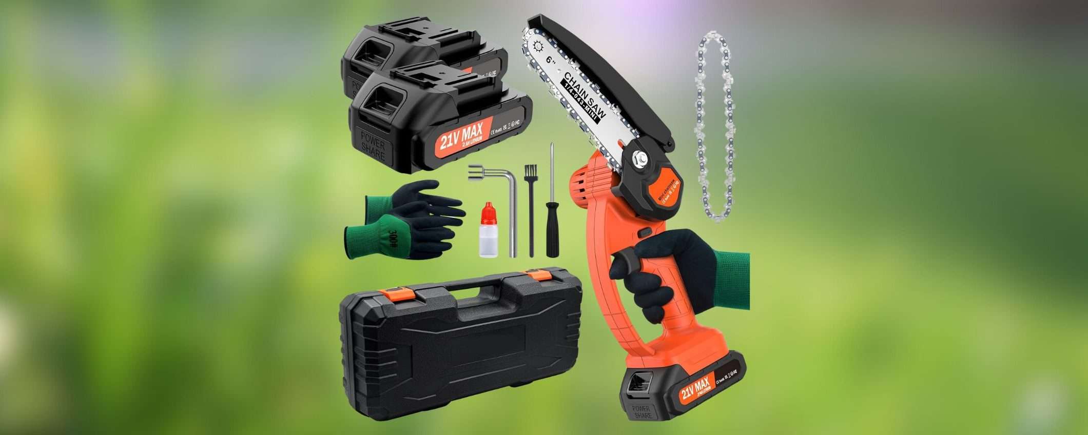 Mini motosega per potature e giardinaggio a 36€: SCONTISSIMO di Amazon Mini motosega per potature e giardinaggio a 36€: SCONTISSIMO di Amazon