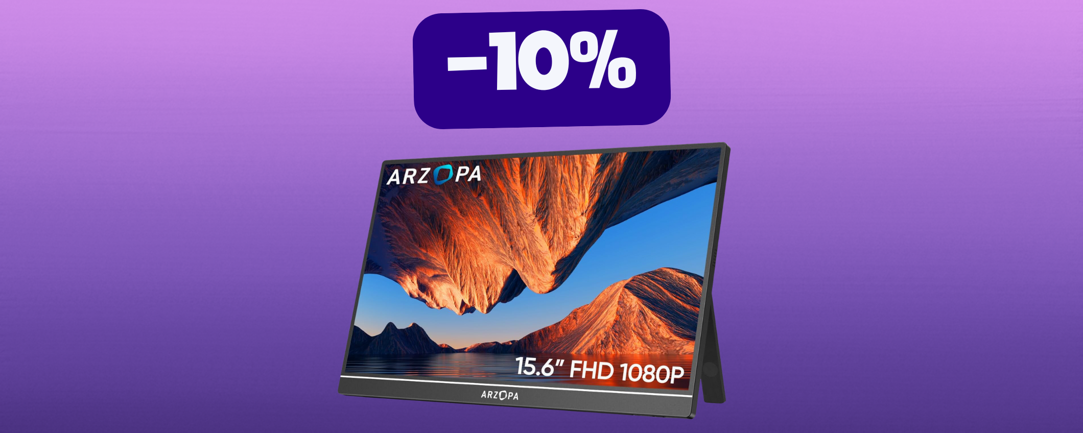 Monitor portatile A1 in sconto del 10%: prezzo SHOCK Monitor portatile A1 in sconto del 10%: prezzo SHOCK