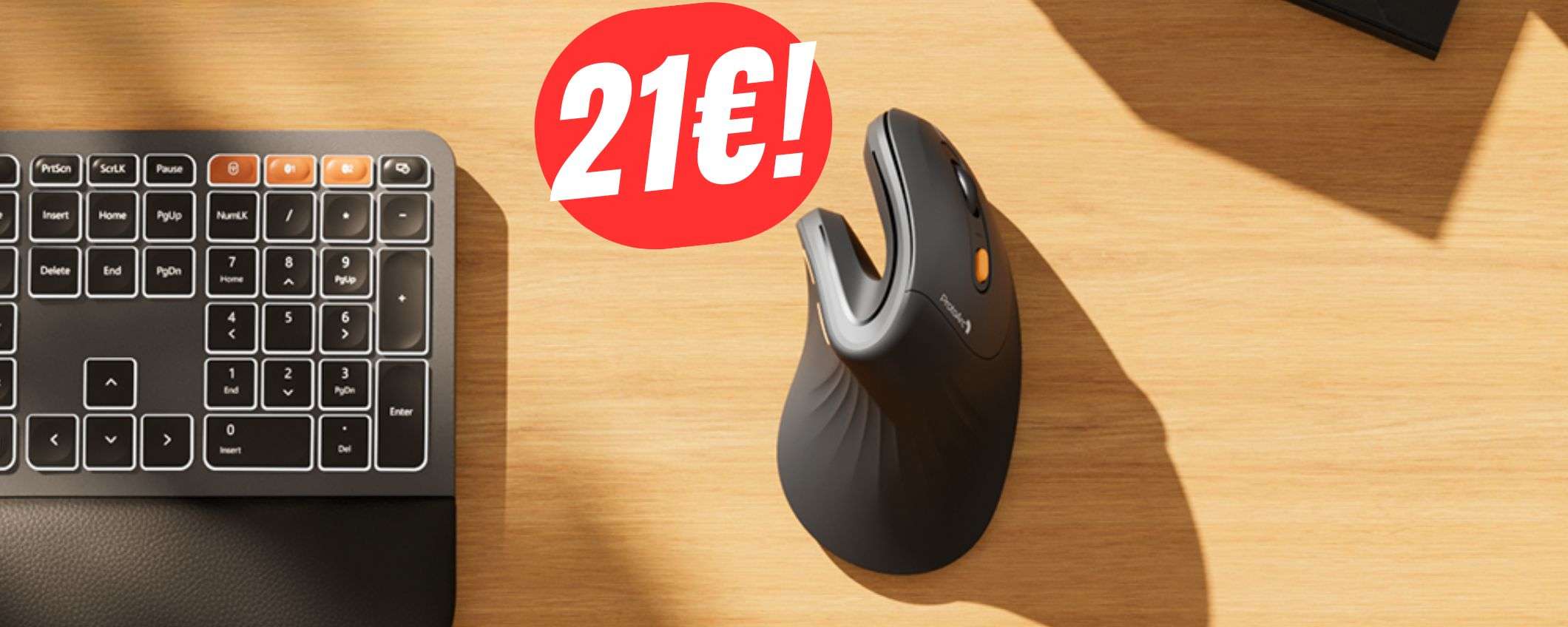 Wireless ed ergonomico: questo MOUSE ti cambierà la vita (e costa 21€!) Wireless ed ergonomico: questo MOUSE ti cambierà la vita (e costa 21€!)