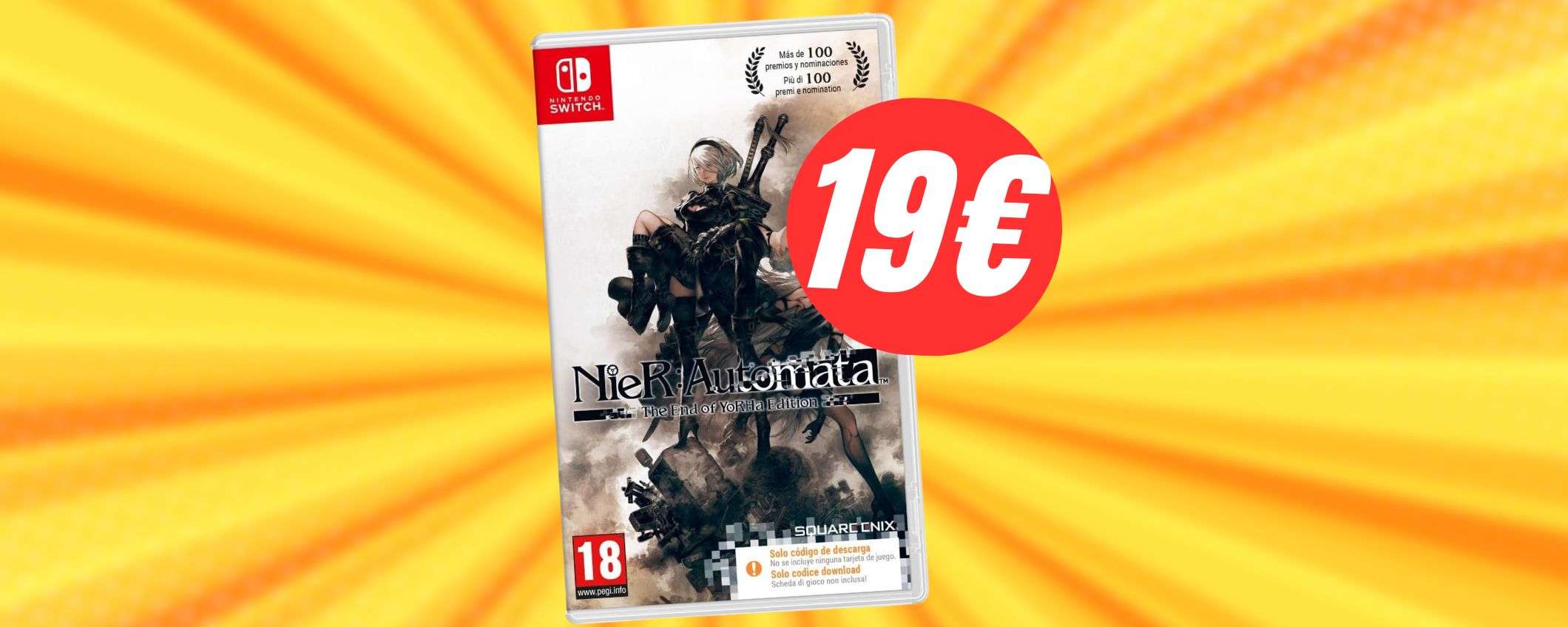 NieR: Automata per Nintendo Switch costa solo 19€ su Amazon! NieR: Automata per Nintendo Switch costa solo 19€ su Amazon!