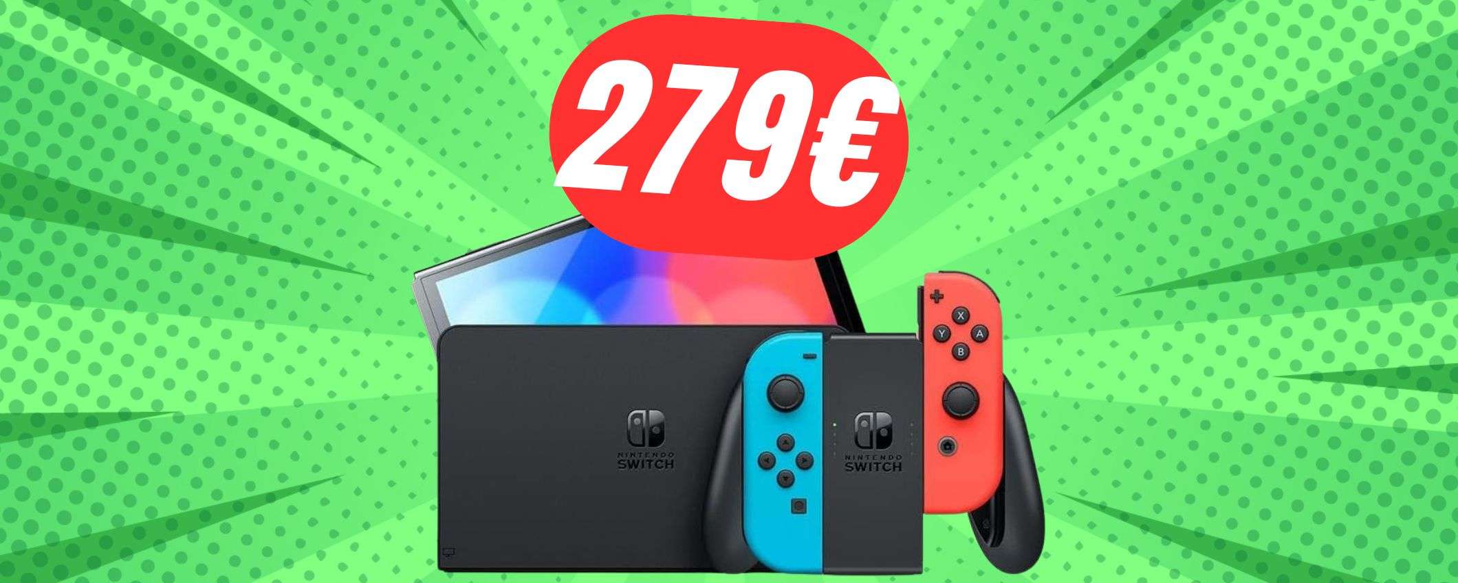 Solo 279€ per Nintendo Switch OLED: è il momento di acquistarla! Solo 279€ per Nintendo Switch OLED: è il momento di acquistarla!
