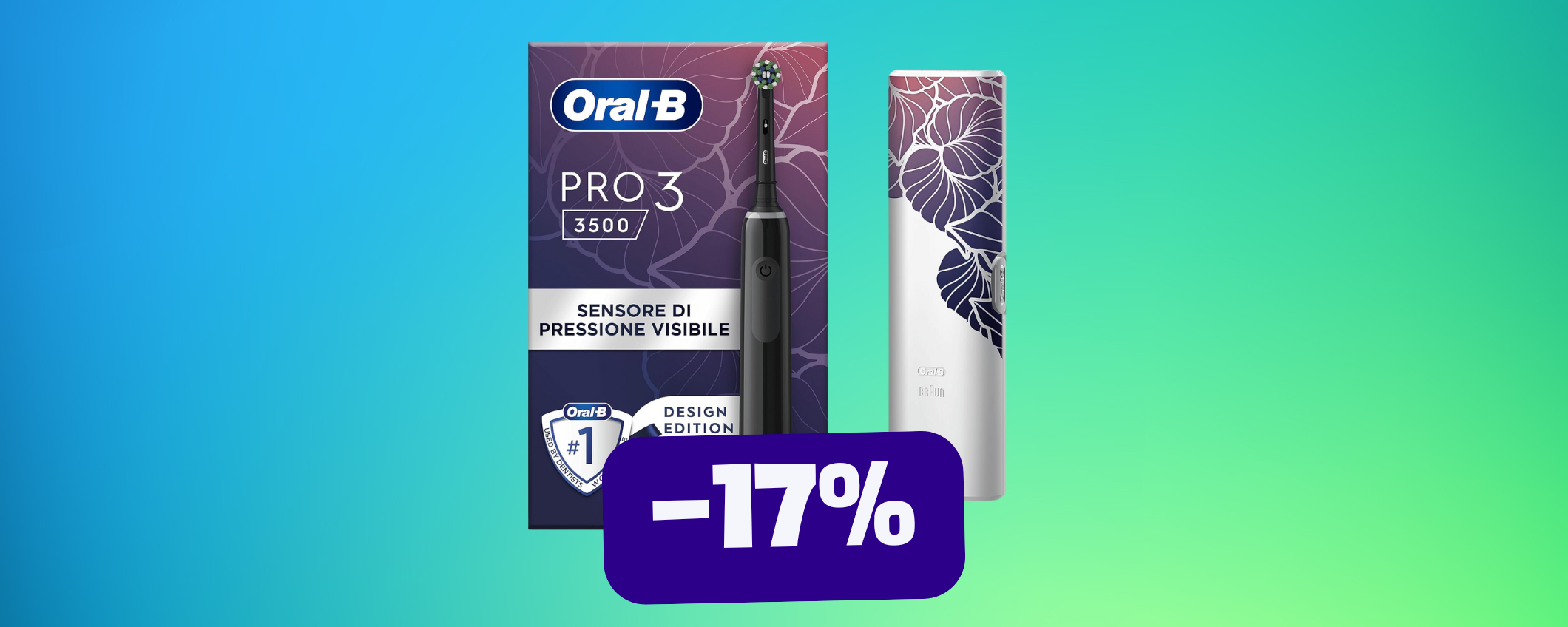 Spazzolino elettrico Oral-B Pro 3 3500, super sconto (-17%) Spazzolino elettrico Oral-B Pro 3 3500, super sconto (-17%)