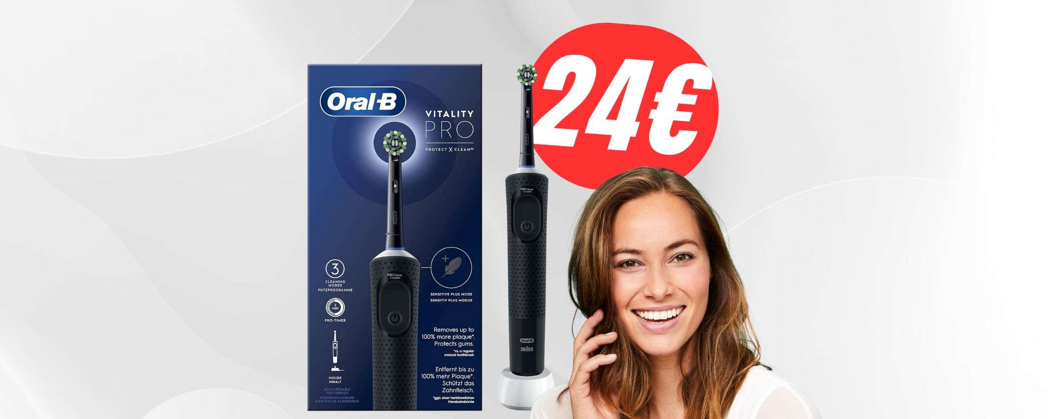 Solo 25€ per lo SPAZZOLINO ELETTRICO Oral-B: migliora il tuo sorriso in un lampo! Solo 25€ per lo SPAZZOLINO ELETTRICO Oral-B: migliora il tuo sorriso in un lampo!
