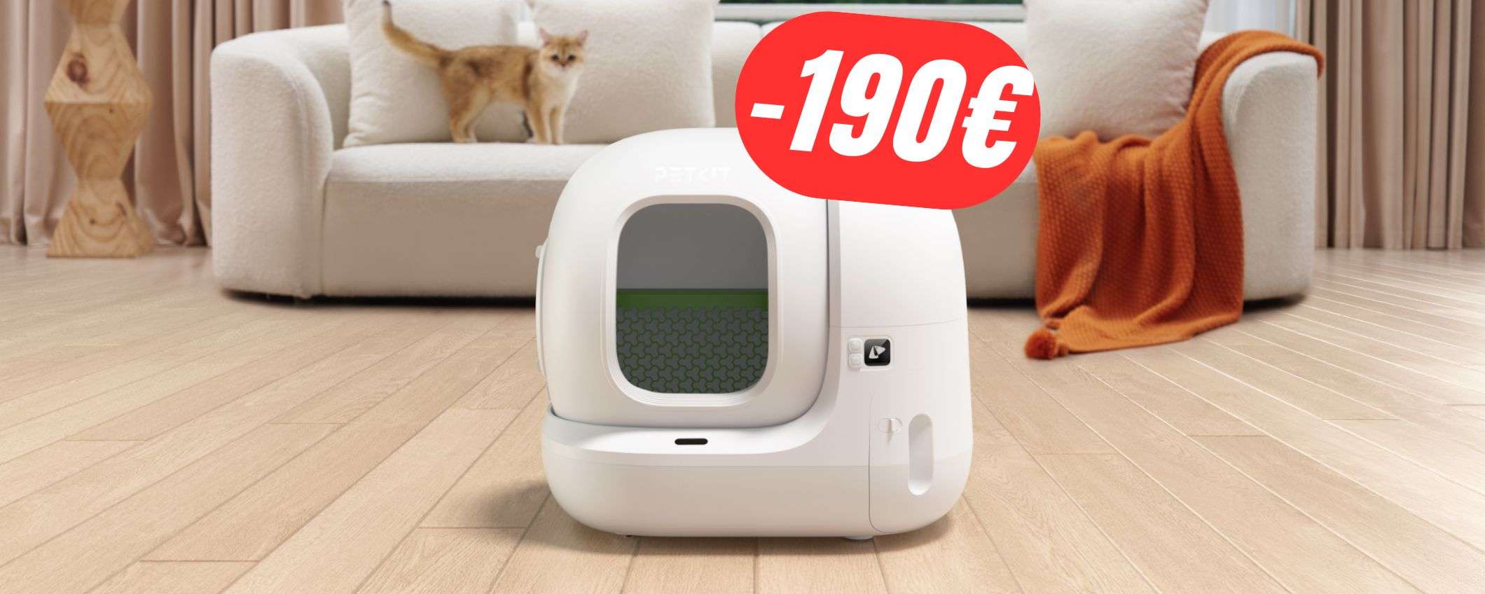 La MAXI LETTIERA che SI PULISCE SOLA crolla a 190€ in meno su Amazon! La MAXI LETTIERA che SI PULISCE SOLA crolla a 190€ in meno su Amazon!