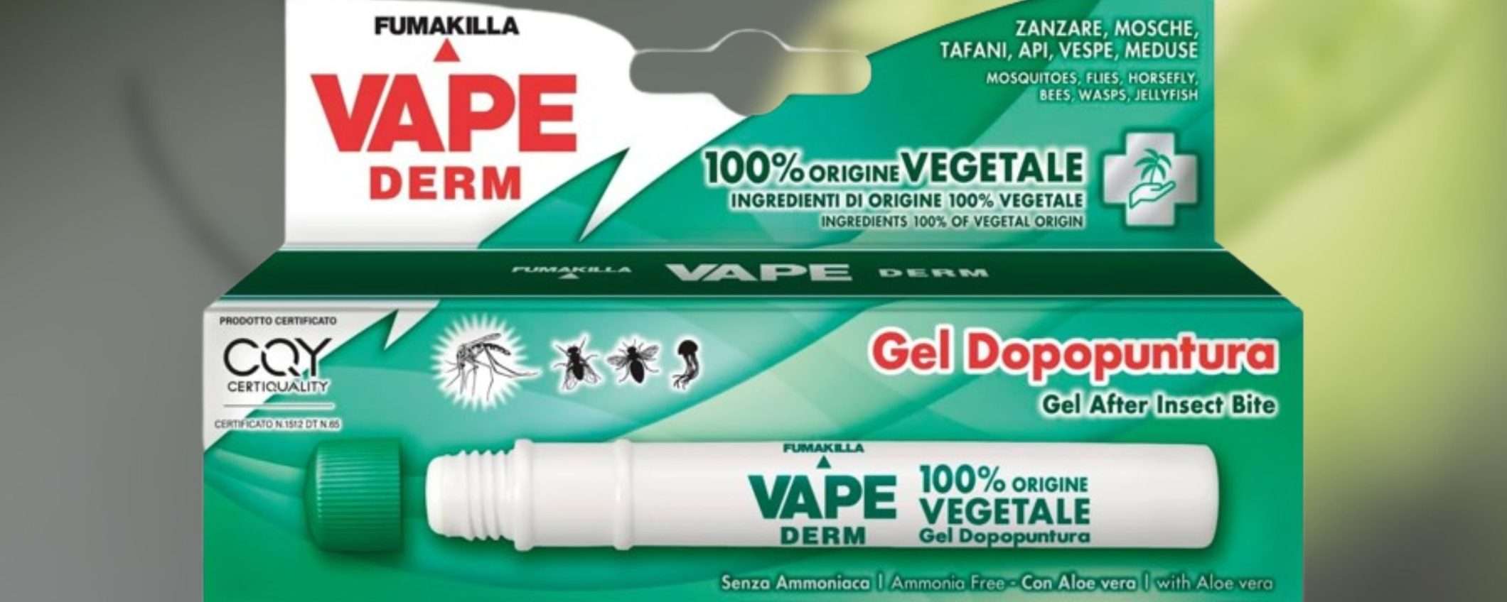 Morsi di zanzara e medusa, SOLLIEVO IMMEDIATO: penna gel Vape Derm a 5,69€ Morsi di zanzara e medusa, SOLLIEVO IMMEDIATO: penna gel Vape Derm a 5,69€