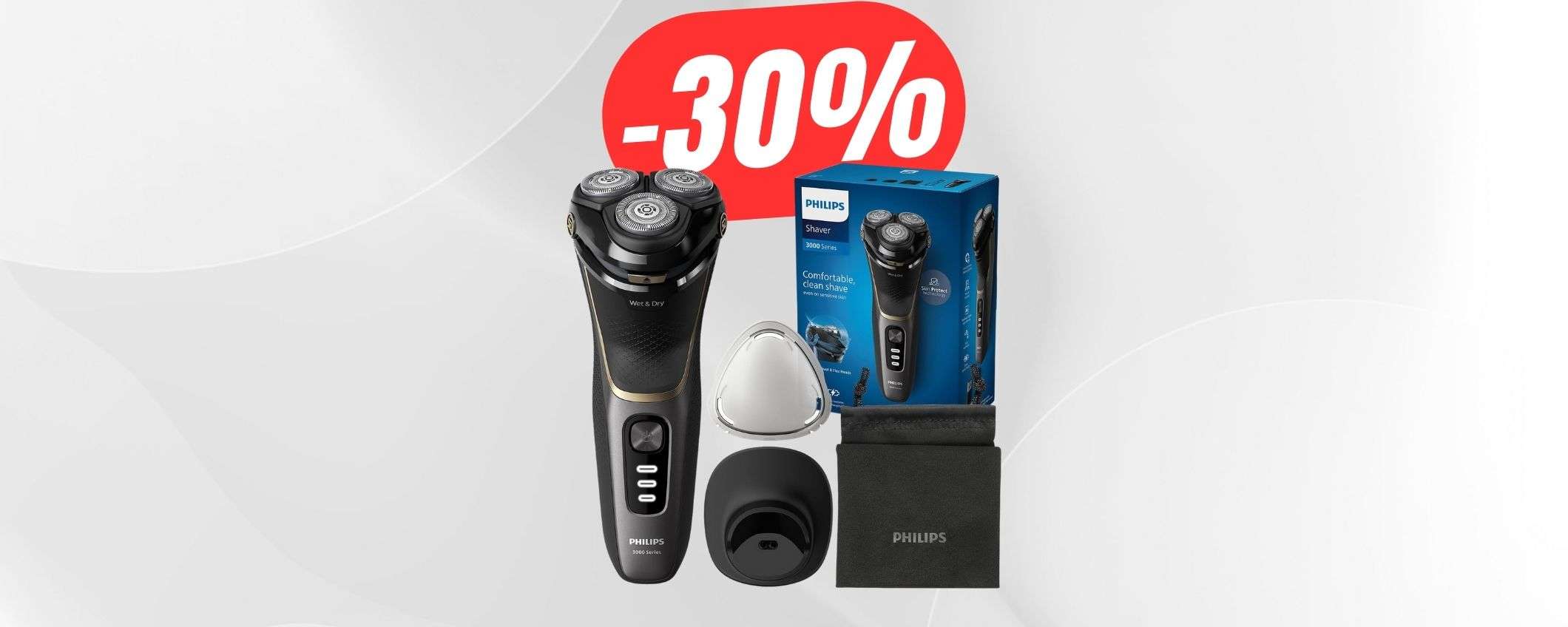 Radi la tua barba in una sola passata con Philips Serie 3000 (e risparmia il 30%!) Radi la tua barba in una sola passata con Philips Serie 3000 (e risparmia il 30%!)
