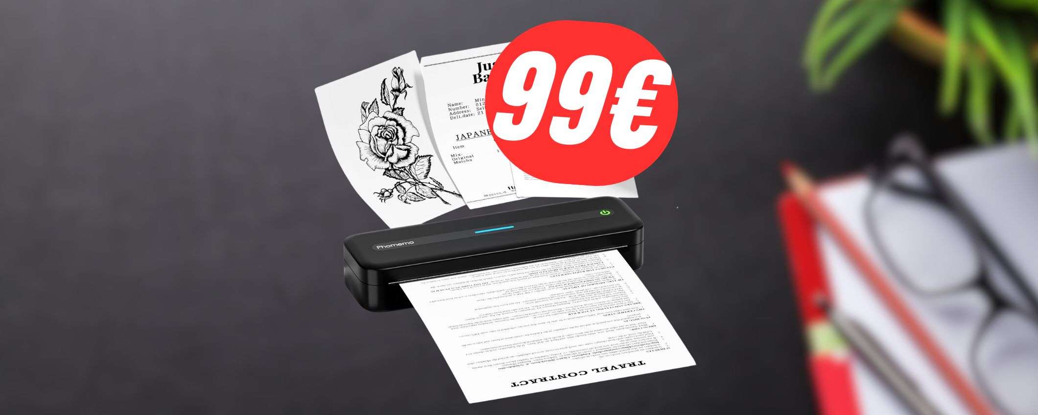 Portatile e senza inchiostro: questa STAMPANTE a 99€ è perfetta! Portatile e senza inchiostro: questa STAMPANTE a 99€ è perfetta!