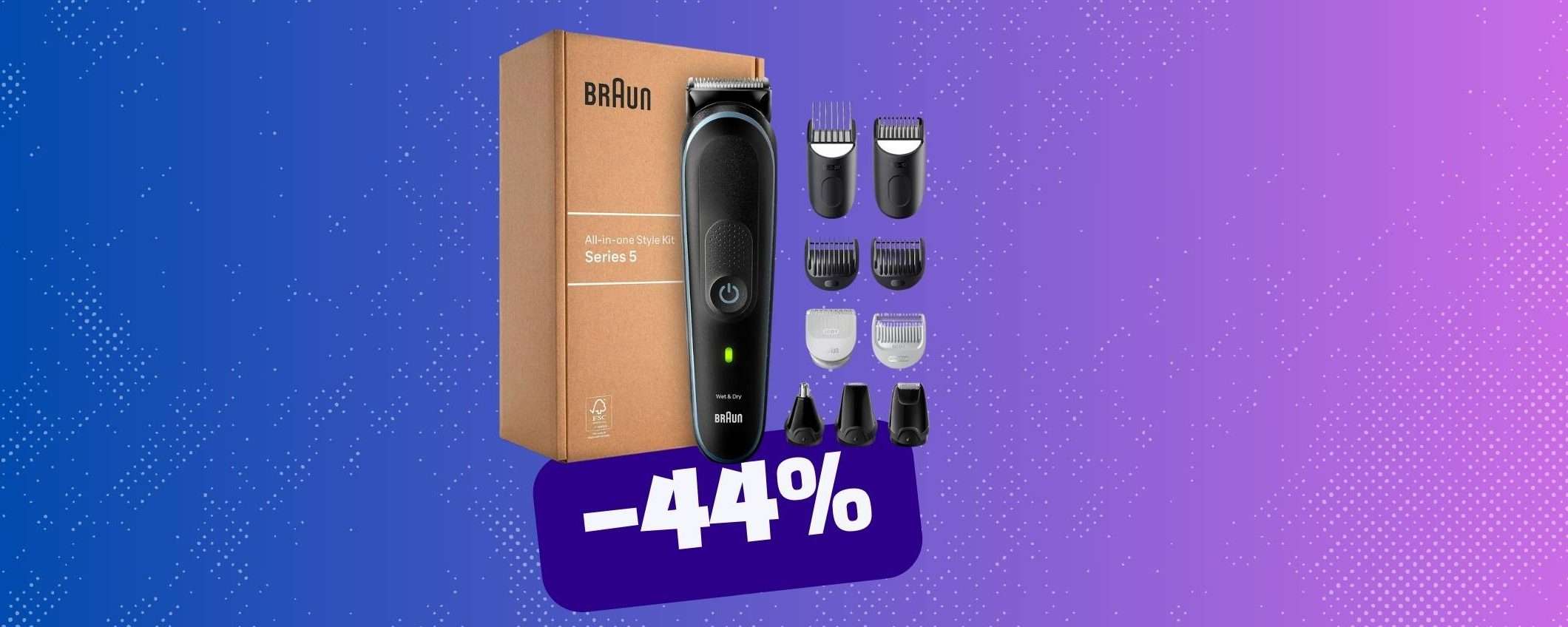 Barba perfetta anche in viaggio con questo rasoio Braun (-44%) Barba perfetta anche in viaggio con questo rasoio Braun (-44%)