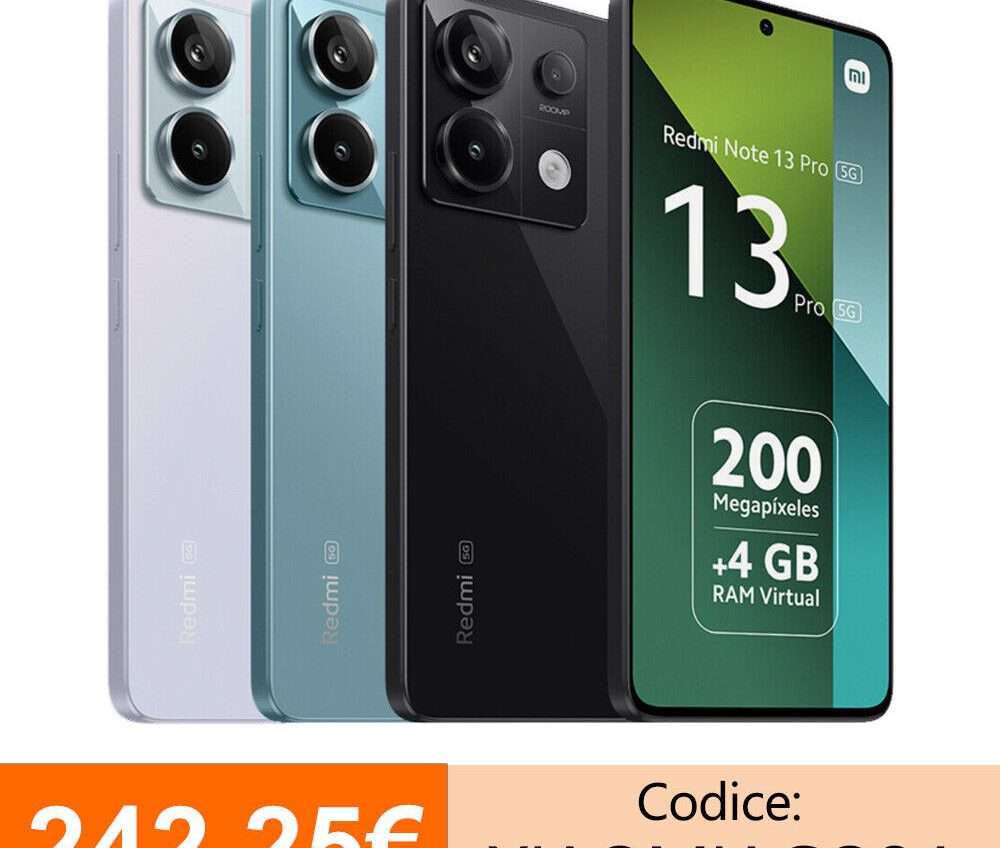 Redmi Note 13 Pro 5G, prezzo irresistibile: con il codice sconto è un best buy Redmi Note 13 Pro 5G, prezzo irresistibile: con il codice sconto è un best buy