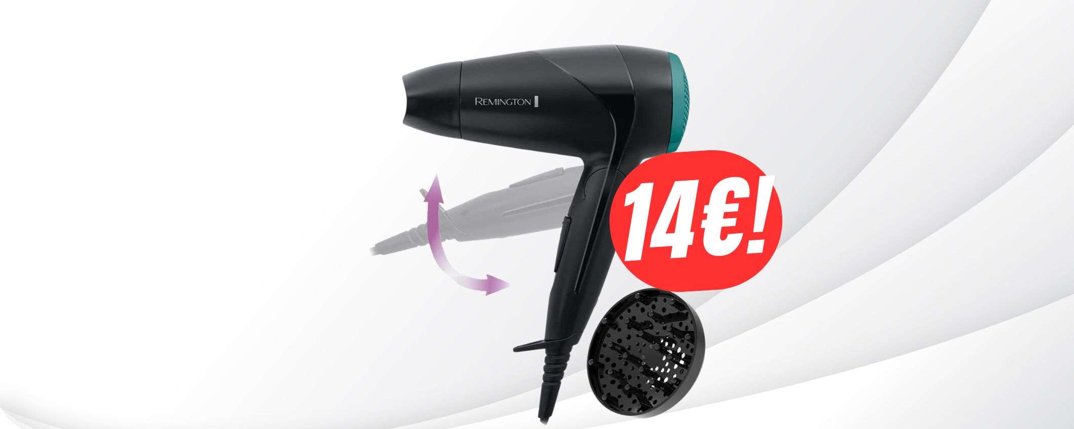 Asciugacapelli PIEGHEVOLE a 14€: pochissimi pezzi disponibili! Asciugacapelli PIEGHEVOLE a 14€: pochissimi pezzi disponibili!