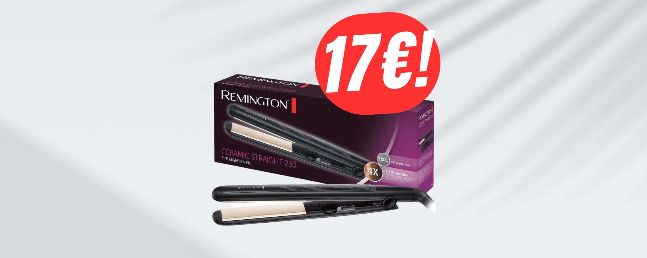 La PIASTRA per capelli Remington a 17€ sta andando a ruba, fai presto! La PIASTRA per capelli Remington a 17€ sta andando a ruba, fai presto!