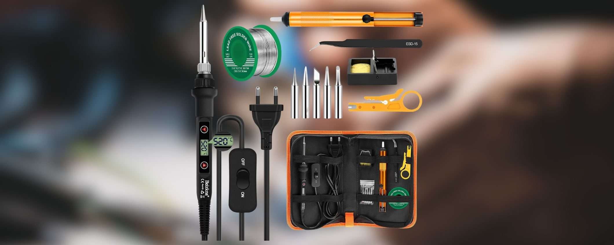 Saldatore a stagno con accessori a soli 20 euro: OFFERTA AMAZON Saldatore a stagno con accessori a soli 20 euro: OFFERTA AMAZON
