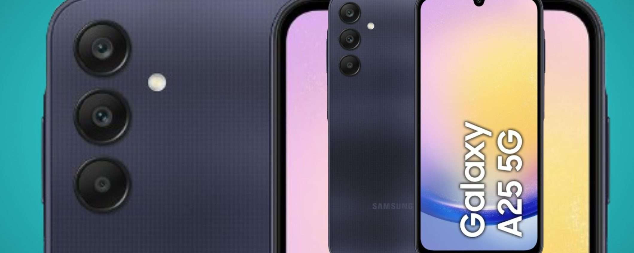 Samsung Galaxy A25 5G 6/128GB: quasi 100€ di sconto e prezzo BOMBA su Amazon Samsung Galaxy A25 5G 6/128GB: quasi 100€ di sconto e prezzo BOMBA su Amazon