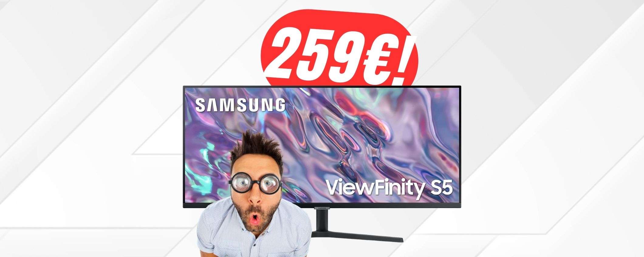 Samsung: il MONITOR ULTRA WIDE a 259€ è regalato! Samsung: il MONITOR ULTRA WIDE a 259€ è regalato!