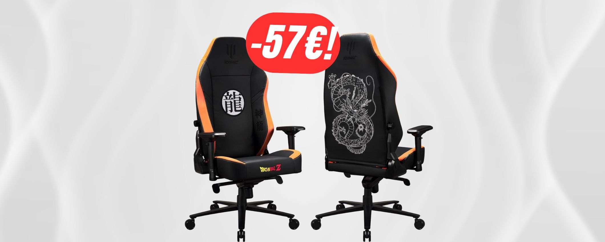 Risparmia 57€ sull'incredibile sedia da gaming di DRAGON BALL! Risparmia 57€ sull'incredibile sedia da gaming di DRAGON BALL!