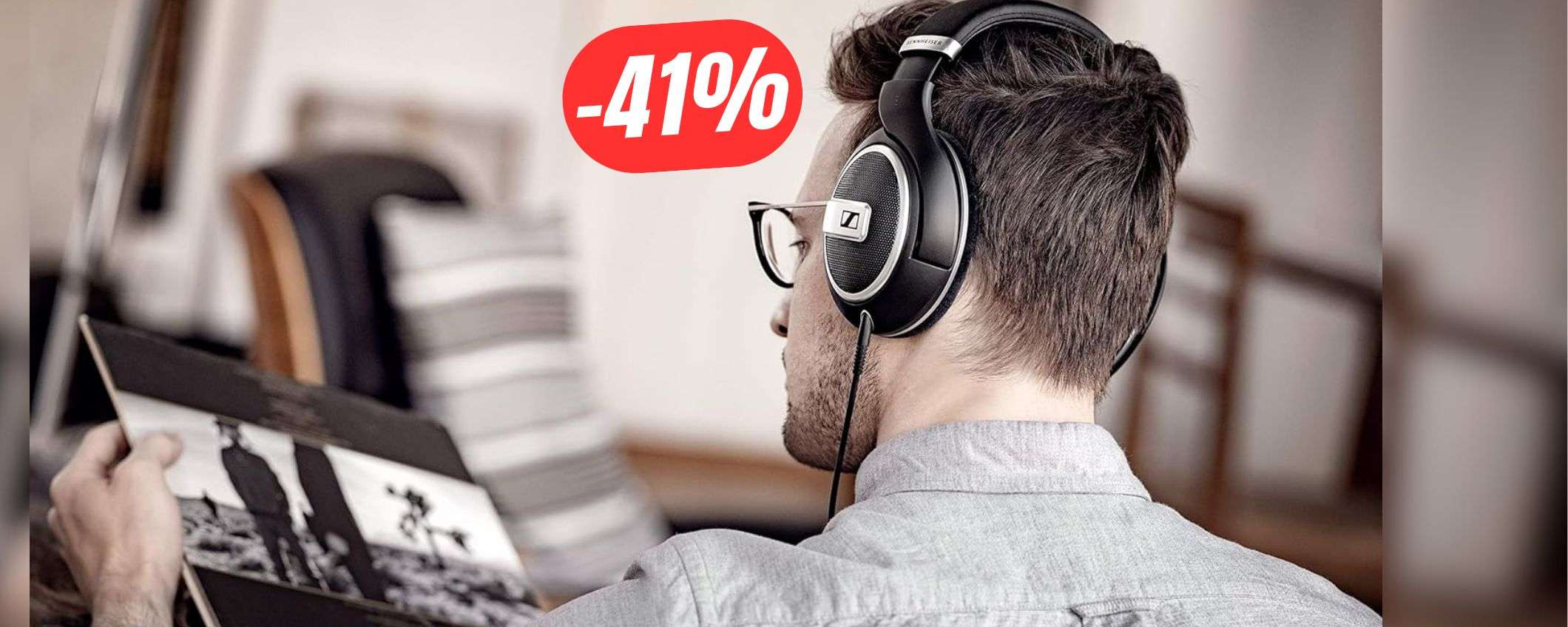 SCONTO FOLLE del 41% per le CUFFIE Sennheiser di prima classe! SCONTO FOLLE del 41% per le CUFFIE Sennheiser di prima classe!