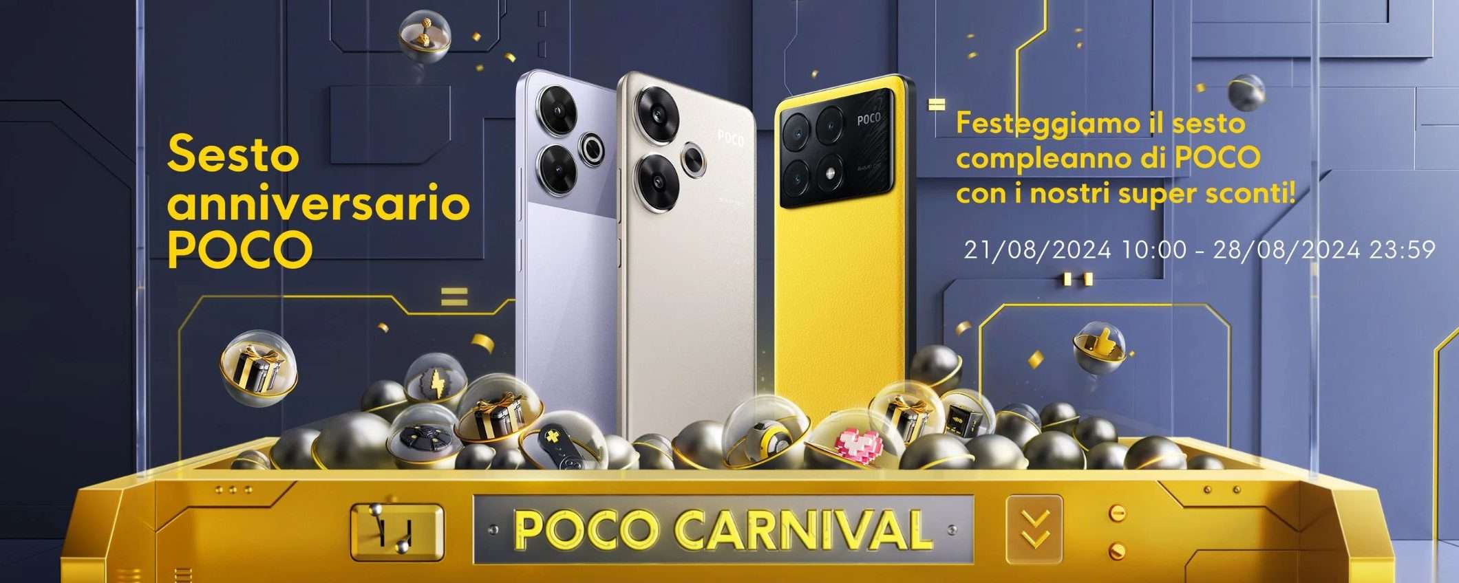 POCO Carnival: smartphone POCO in sconto per il sesto anniversario POCO Carnival: smartphone POCO in sconto per il sesto anniversario