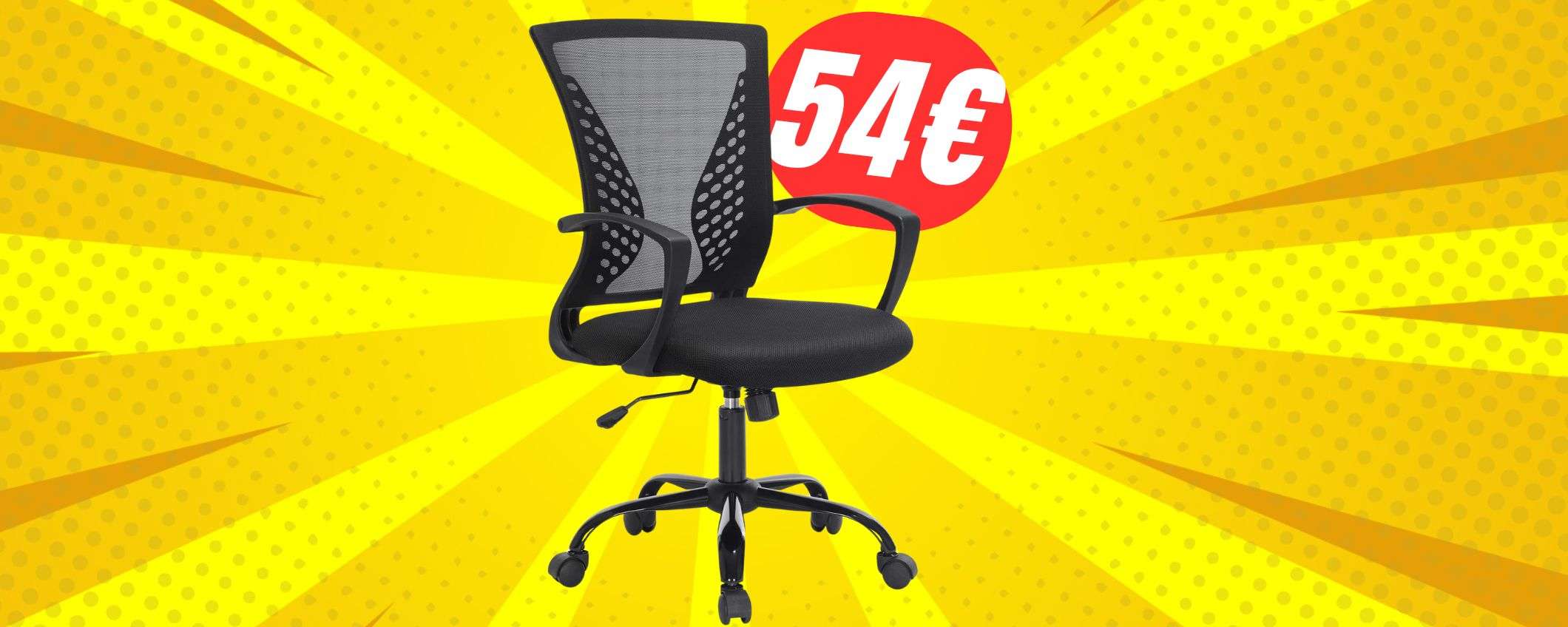 Questa sedia super-traspirante e comodissima costa solo 54€! Questa sedia super-traspirante e comodissima costa solo 54€!