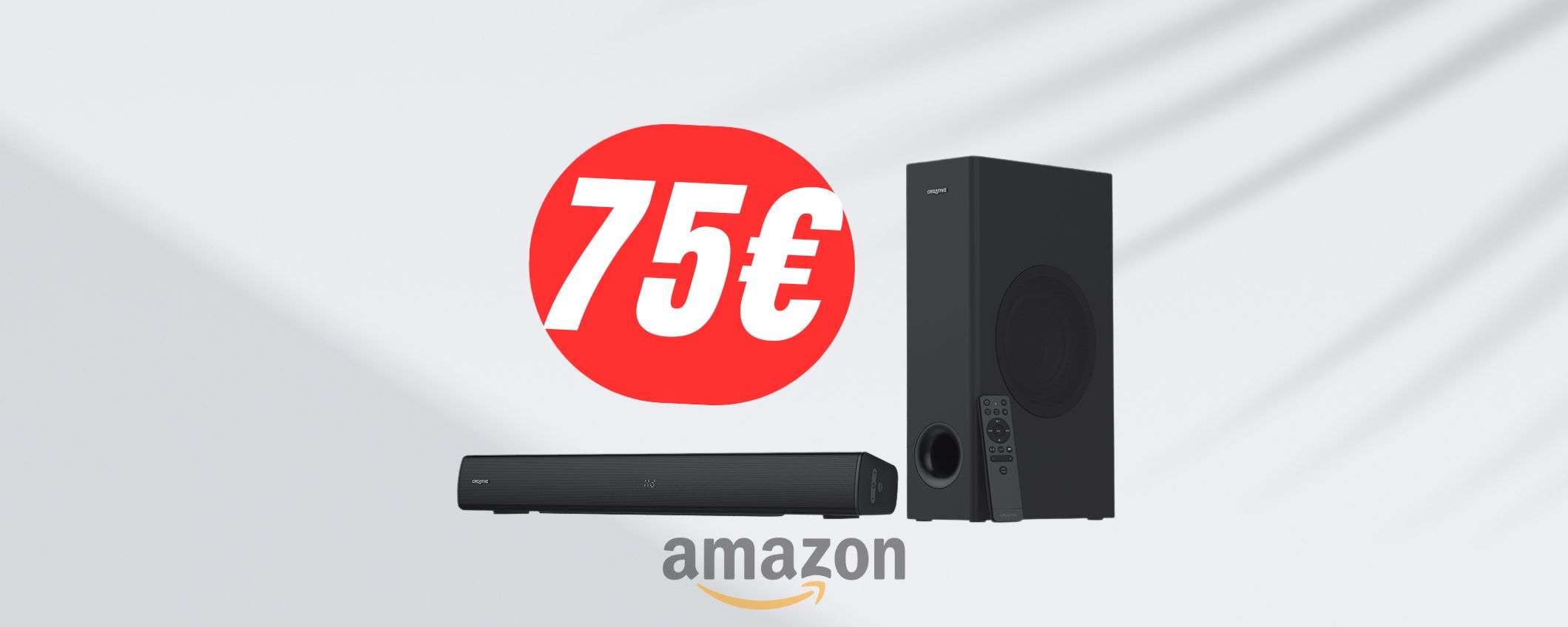 SOUNDBAR+SUBWOOFER di Creative a soli 75€, ma per pochissimo tempo! SOUNDBAR+SUBWOOFER di Creative a soli 75€, ma per pochissimo tempo!