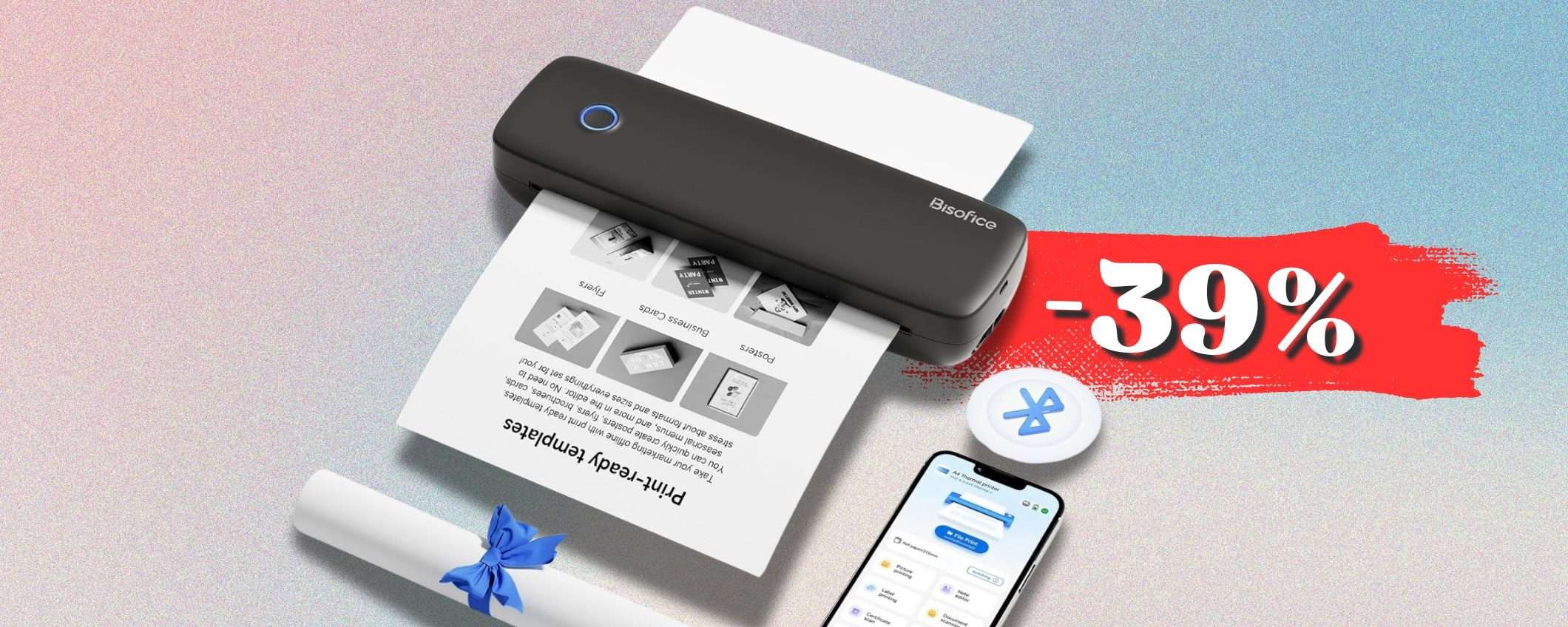 Stampante SENZA inchiostro: è TERMICA e portatile, super innovativa Stampante SENZA inchiostro: è TERMICA e portatile, super innovativa