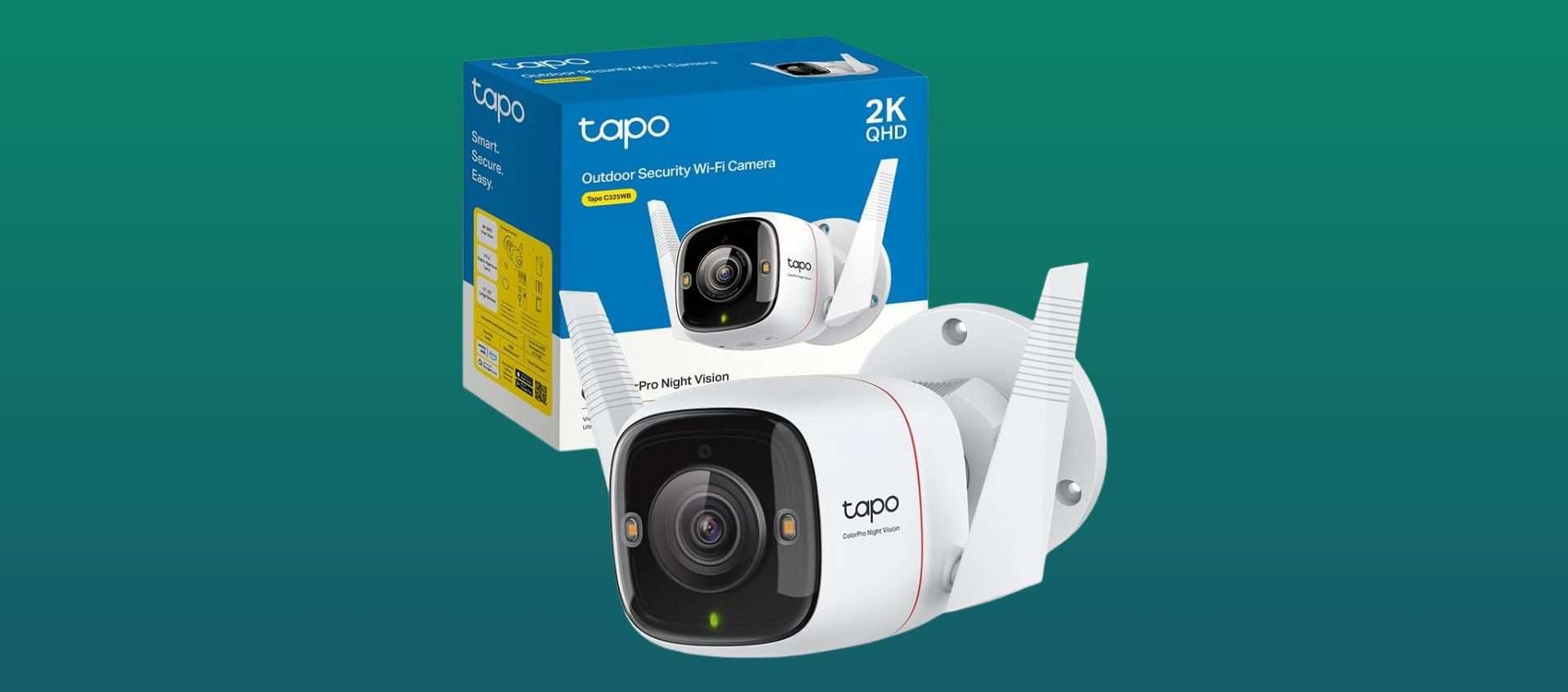 TP-Link Tapo C325WB: telecamera di sorveglianza 2K in offerta con sconto del 24% TP-Link Tapo C325WB: telecamera di sorveglianza 2K in offerta con sconto del 24%
