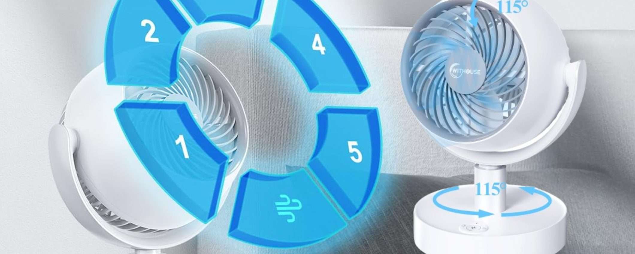 Ventilatore portatile ricaricabile a prezzo SHOCK: potenza e design a 19,99€ Ventilatore portatile ricaricabile a prezzo SHOCK: potenza e design a 19,99€