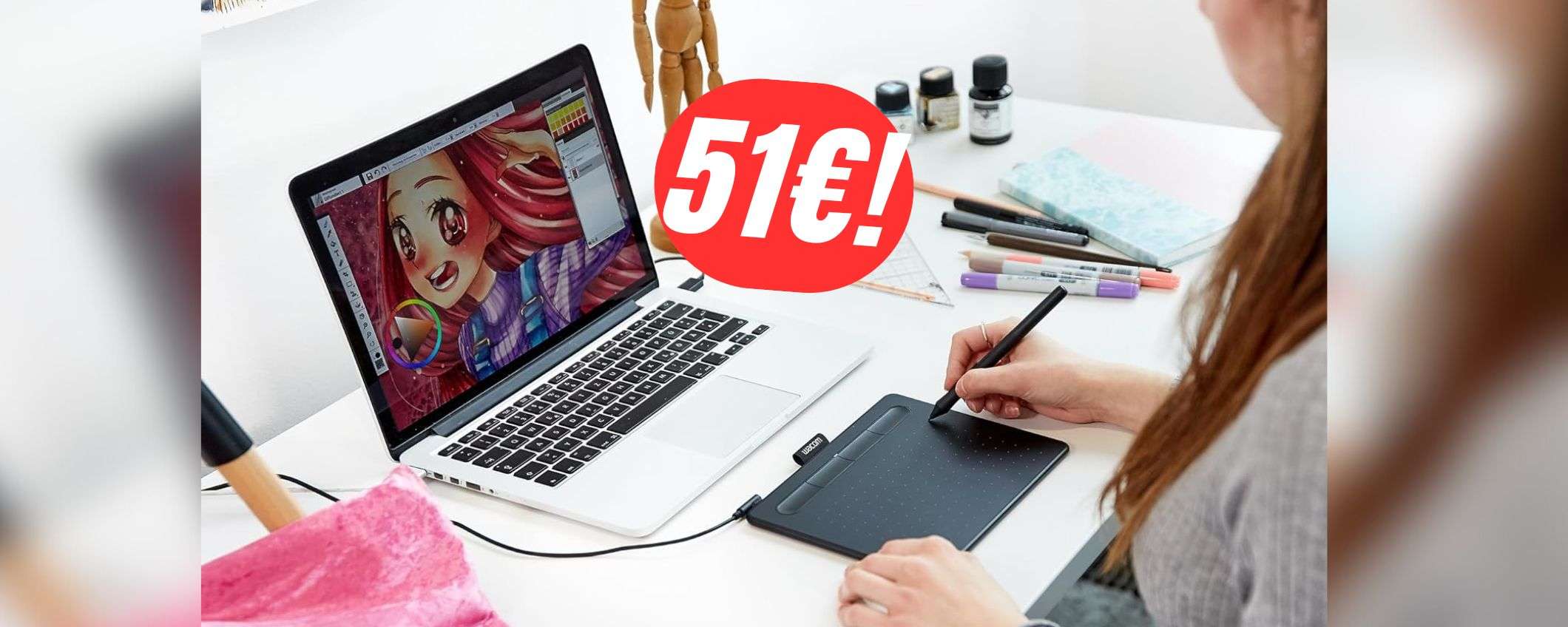 Modifica foto e disegna in digitale con la TAVOLETTA GRAFICA Wacom (51€!) Modifica foto e disegna in digitale con la TAVOLETTA GRAFICA Wacom (51€!)