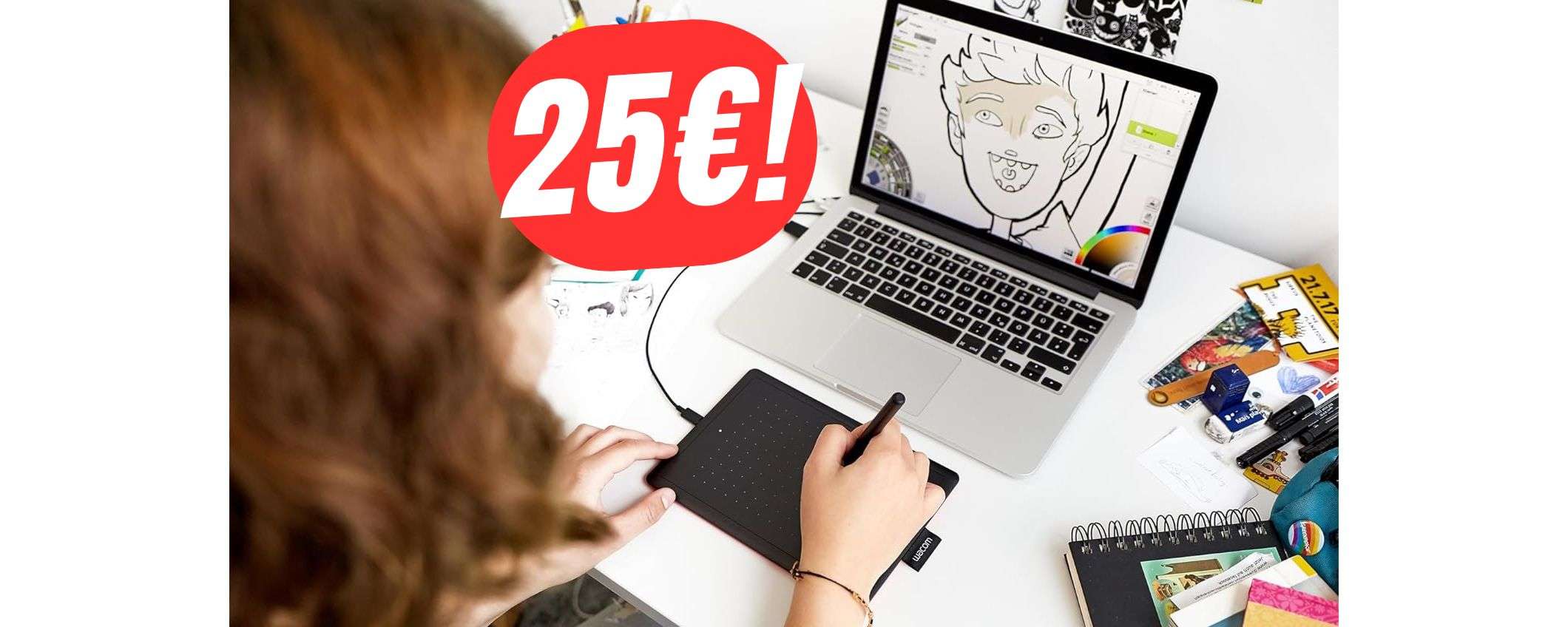 Disegna sul tuo PC grazie alla TAVOLETTA GRAFICA Wacom (25€!) Disegna sul tuo PC grazie alla TAVOLETTA GRAFICA Wacom (25€!)