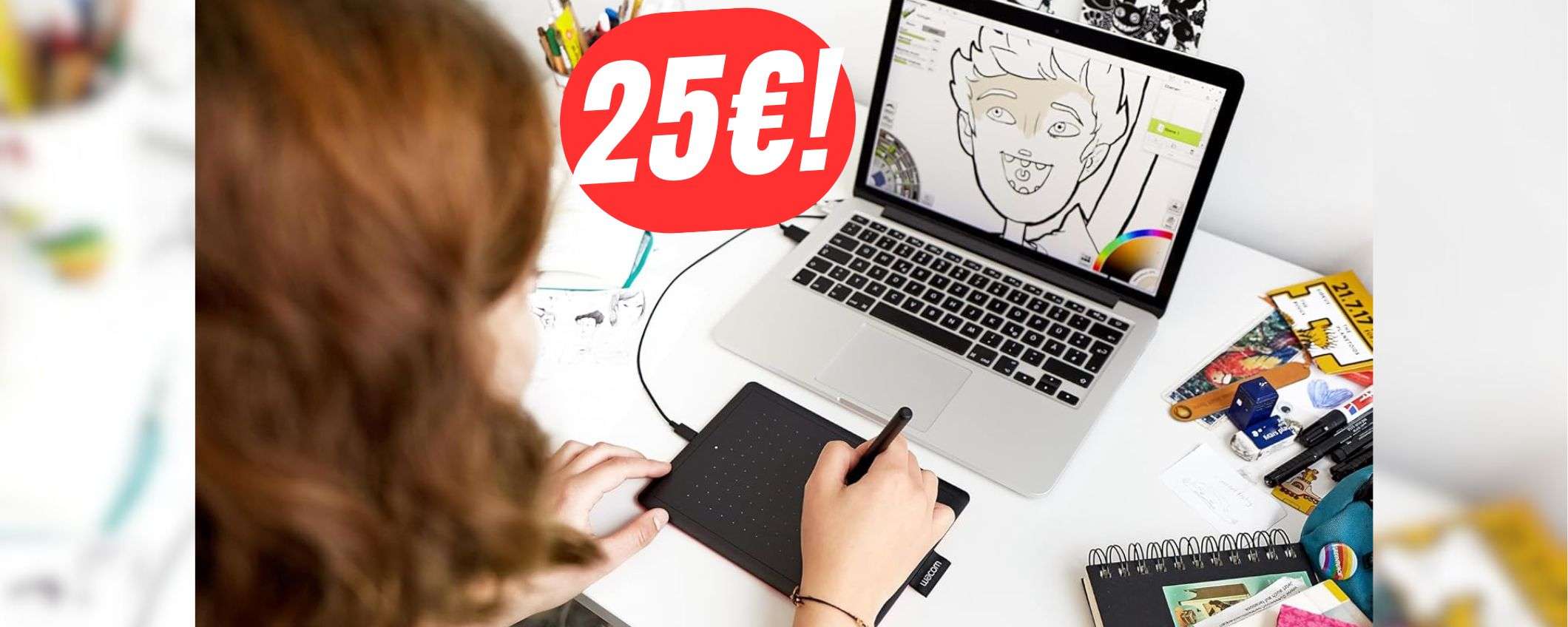 Tavoletta grafica WACOM a soli 25€: scopri il disegno digitale! Tavoletta grafica WACOM a soli 25€: scopri il disegno digitale!