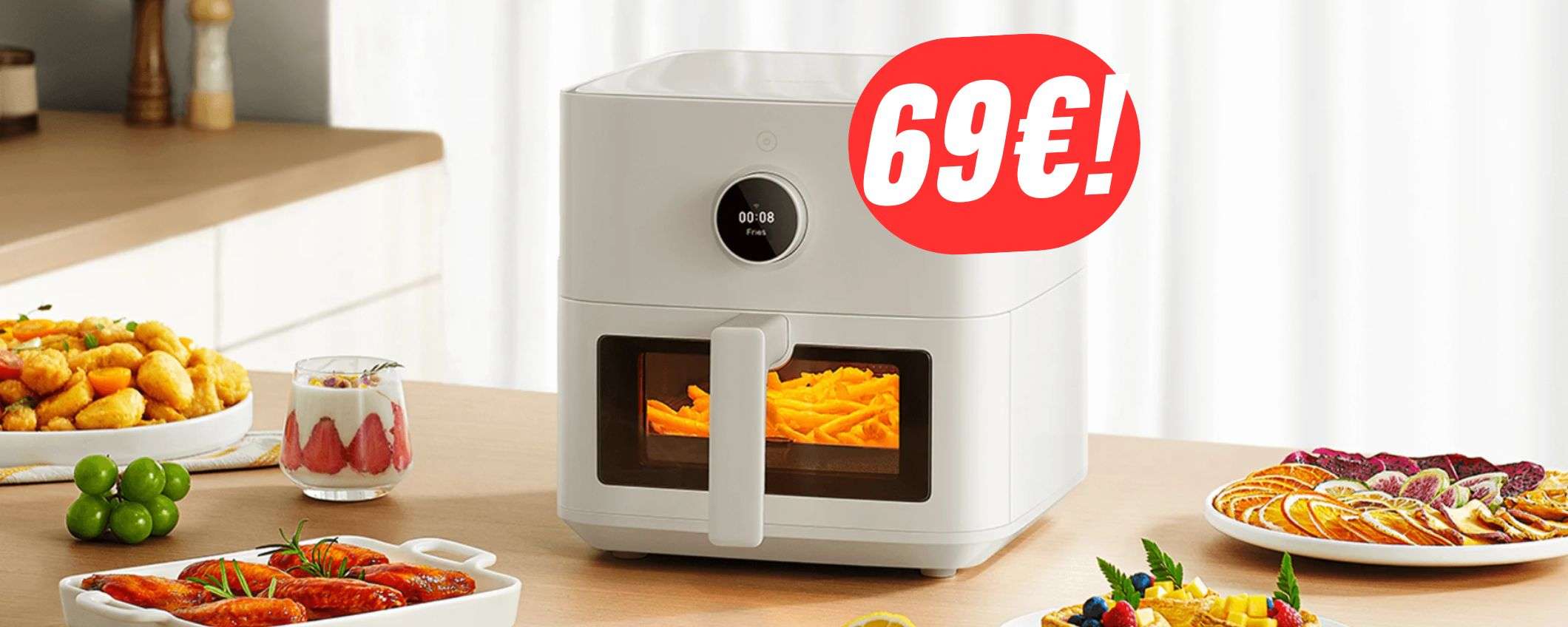 Friggitrice ad aria XIAOMI (smart) a soli 69€: il super-sconto Amazon! Friggitrice ad aria XIAOMI (smart) a soli 69€: il super-sconto Amazon!