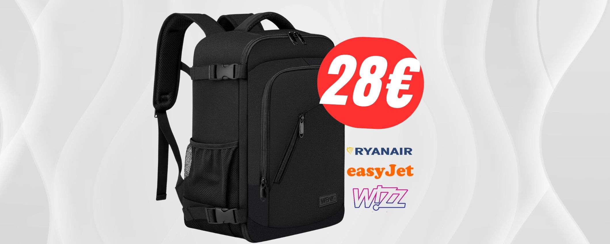 Lo ZAINO perfetto per RYANAIR esiste e costa 28€! Lo ZAINO perfetto per RYANAIR esiste e costa 28€!