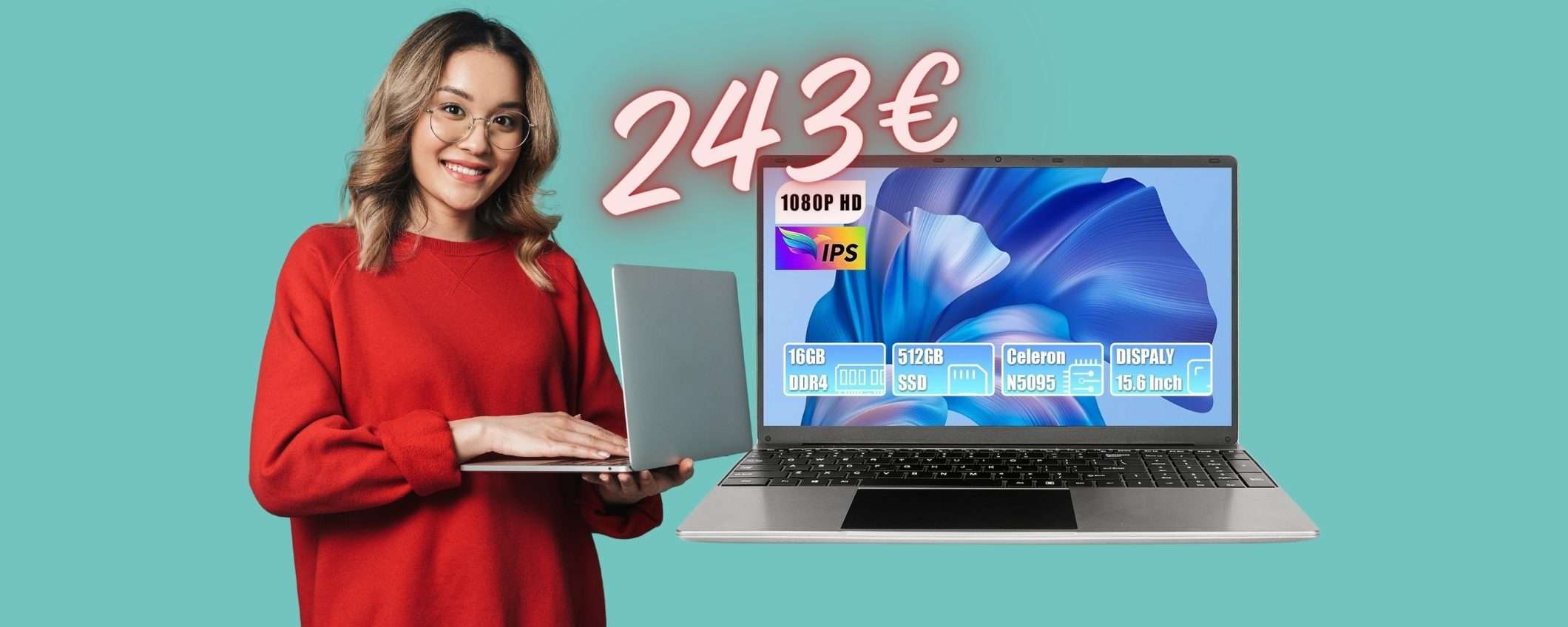 Amazon OUTLET: portatile da 15,6 Amazon OUTLET: portatile da 15,6