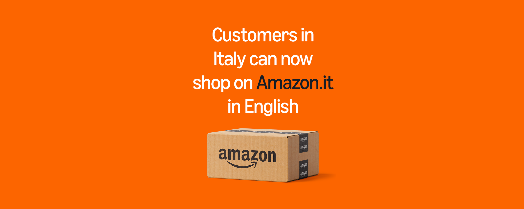 Amazon.it è disponibile da oggi anche in lingua inglese Amazon.it è disponibile da oggi anche in lingua inglese