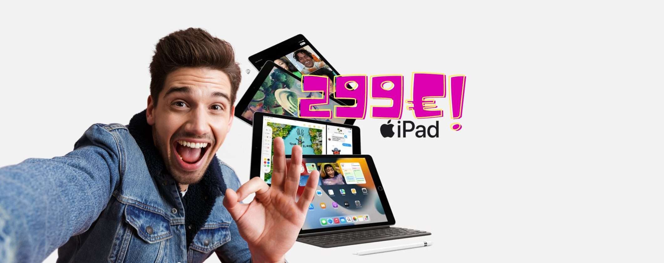 Apple iPad 9 64GB in REGALO a soli 299€ su Unieuro Apple iPad 9 64GB in REGALO a soli 299€ su Unieuro