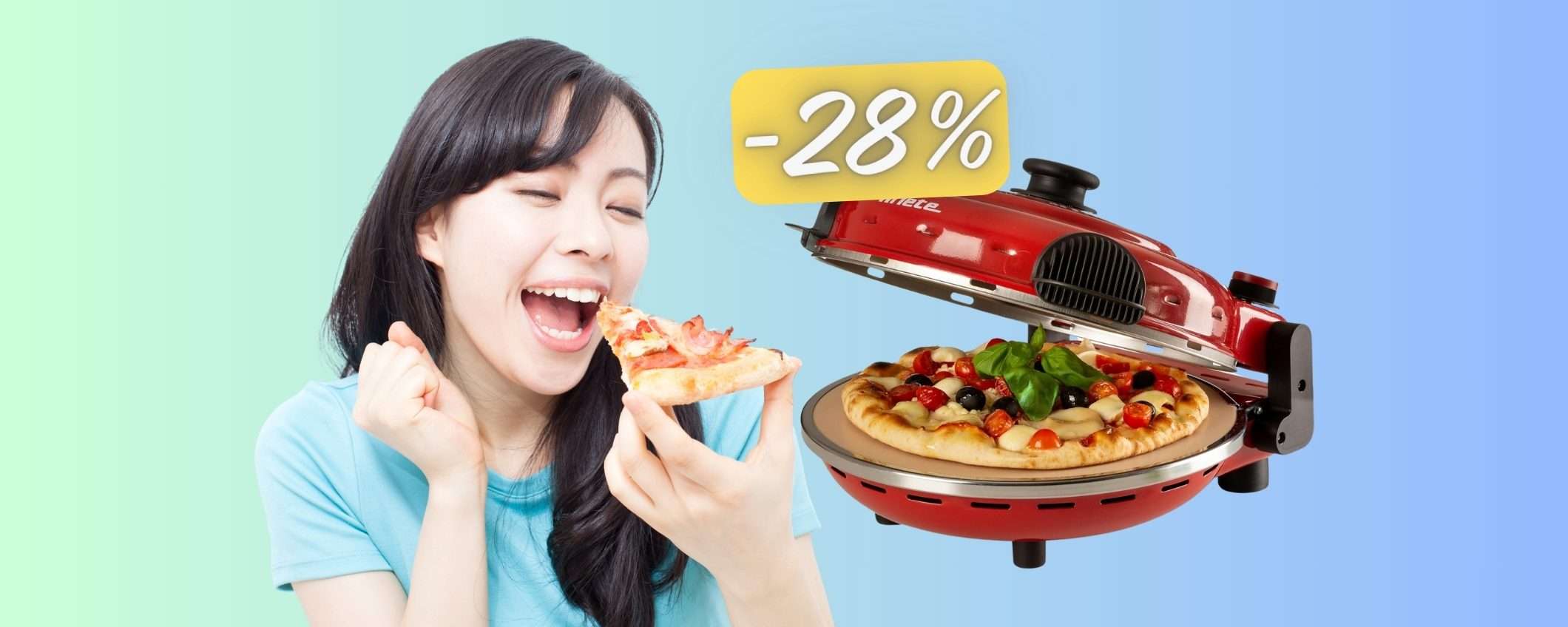 Ariete 919: il forno per la pizza a casa in 4 minuti è in PROMO al 28% Ariete 919: il forno per la pizza a casa in 4 minuti è in PROMO al 28%