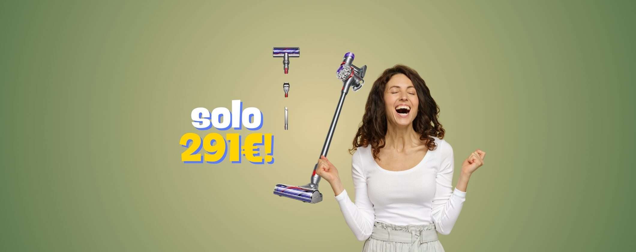 Aspirapolvere Dyson V8 a soli 291€ su MediaWorld Aspirapolvere Dyson V8 a soli 291€ su MediaWorld