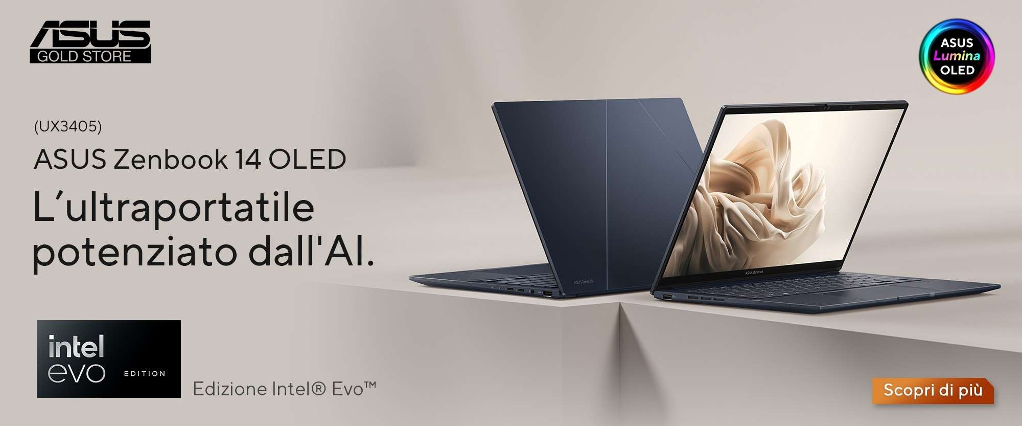 ASUS Zenbook 14 con display OLED e Intel Core Ultra 7al MINIMO su Amazon (-300€) ASUS Zenbook 14 con display OLED e Intel Core Ultra 7al MINIMO su Amazon (-300€)