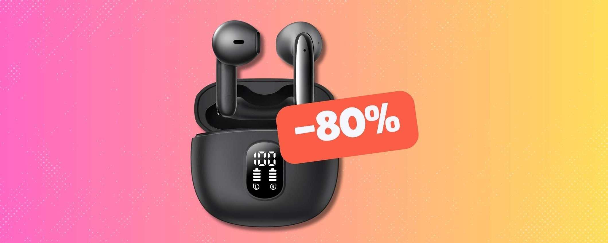 Auricolari wireless a meno di 20€? Su Amazon è possibile (-80%) Auricolari wireless a meno di 20€? Su Amazon è possibile (-80%)