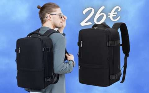 Zaino Cabina 40x20x25 Per Ryanair - Bagaglio A Mano Leggero Con Multi Scomparti - Foto 5