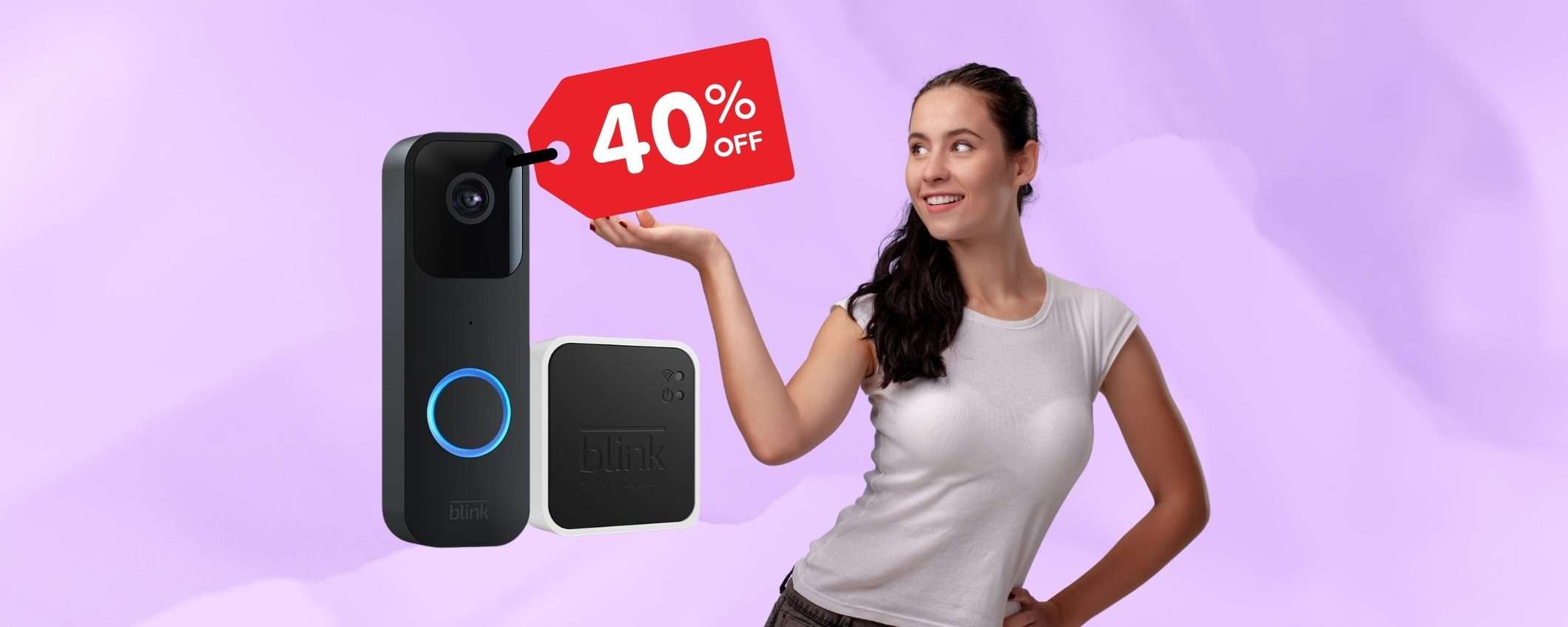 Blink Video Doorbell: videocitofono Smart in SUPER SCONTO (-40%) Blink Video Doorbell: videocitofono Smart in SUPER SCONTO (-40%)