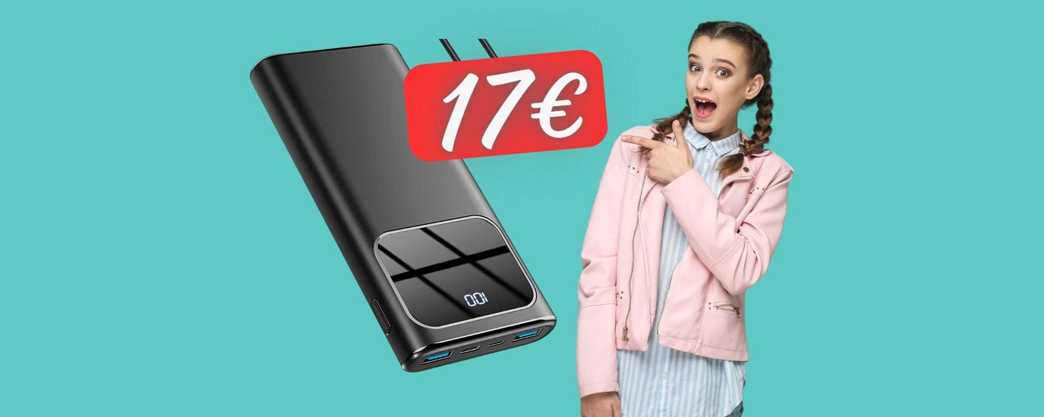 BOMBA su Amazon per questo Power Bank potente con 3 uscite a 17€ BOMBA su Amazon per questo Power Bank potente con 3 uscite a 17€
