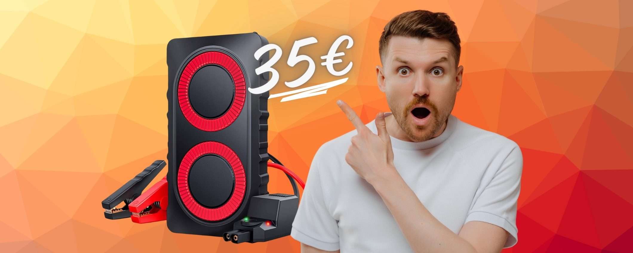Booster di emergenza per riavviare in un attimo la batteria dell'auto (35€) Booster di emergenza per riavviare in un attimo la batteria dell'auto (35€)