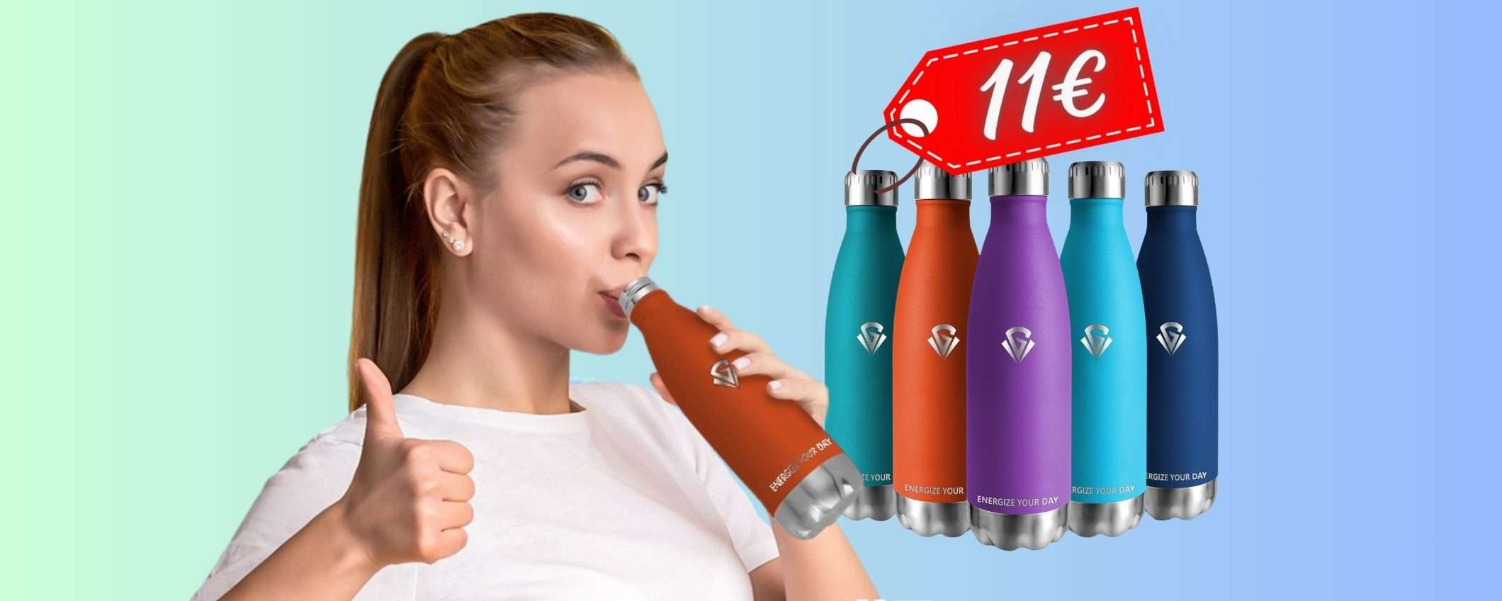 Borraccia termica da 750 ml per caldo e freddo a soli 11€ su Amazon Borraccia termica da 750 ml per caldo e freddo a soli 11€ su Amazon