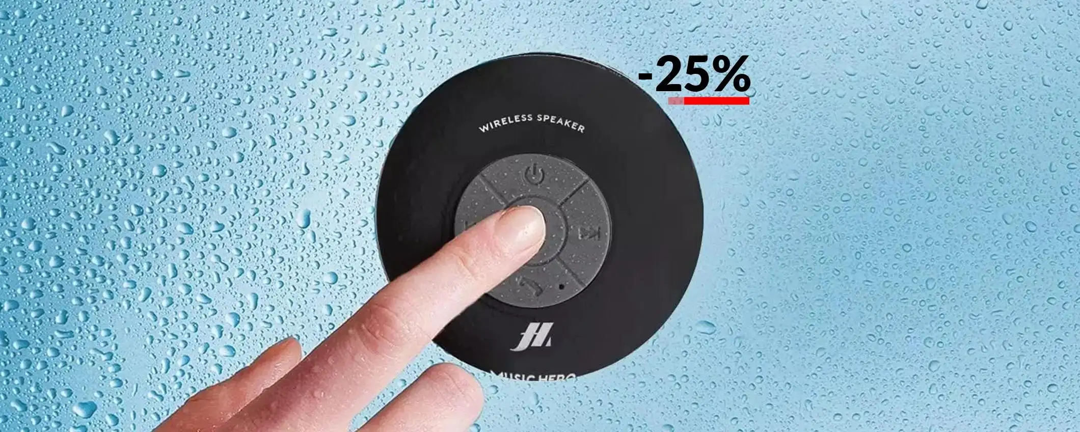 Cassa Bluetooth da usare anche in doccia: c'è la ventosa (14€) Cassa Bluetooth da usare anche in doccia: c'è la ventosa (14€)